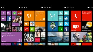 Microsoft Windows Phones start screens