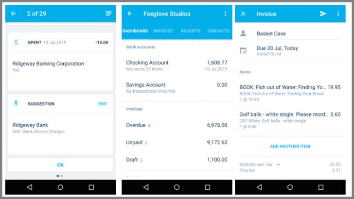 Xero Touch app for Android
