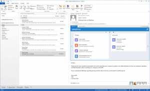 Salesforce in Outlook (Source Salesforce)