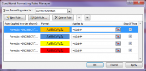 formatting row 9