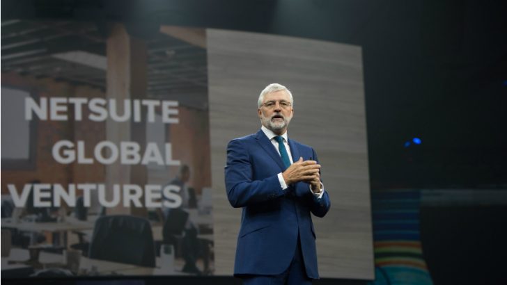 Zach Nelson announced NetSuite Global Ventures at NSW16 (Credit NetSuite)