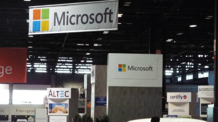 Microsoft at Sage Summit (Image Credit, Copyright S. Brooks 2016) 