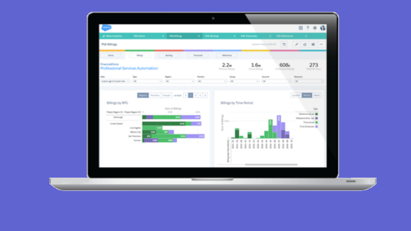 FinancialForce Wave for PSA screenshot (Source FinancialForce)