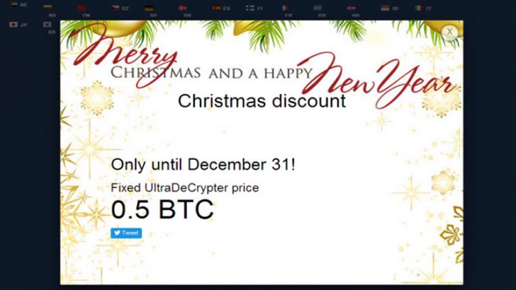 Ransomware owner offers Christmas discount to get files back