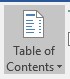 table of contents tool